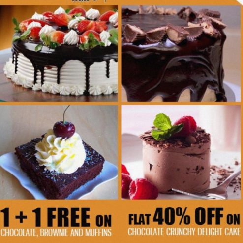 Vanilla cakes of Rs 800 with 50 percent off