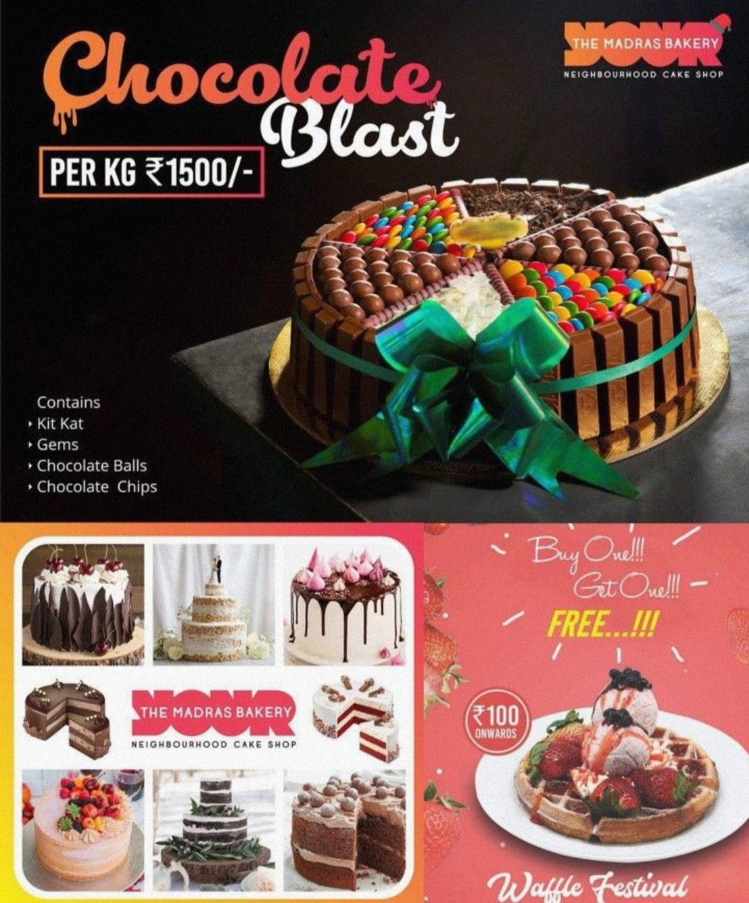 Vanilla cakes of Rs 800 with 50 percent off