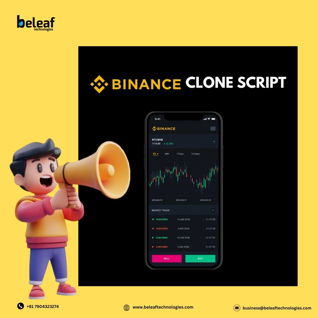 High ROI  “binance clone script” – beleaf technologies 